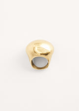 Gold larg orb ring
