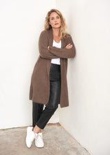 Black cropped faux leather trousers