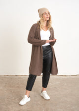 Black cropped faux leather trousers