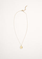 Penny crystal pendant necklace