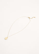 Penny crystal pendant necklace
