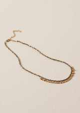 ROSALIND BEADED NECKLACE - GOLD