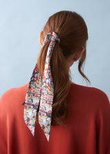 SAFFRON SATIN SCARF - PORTRAIT