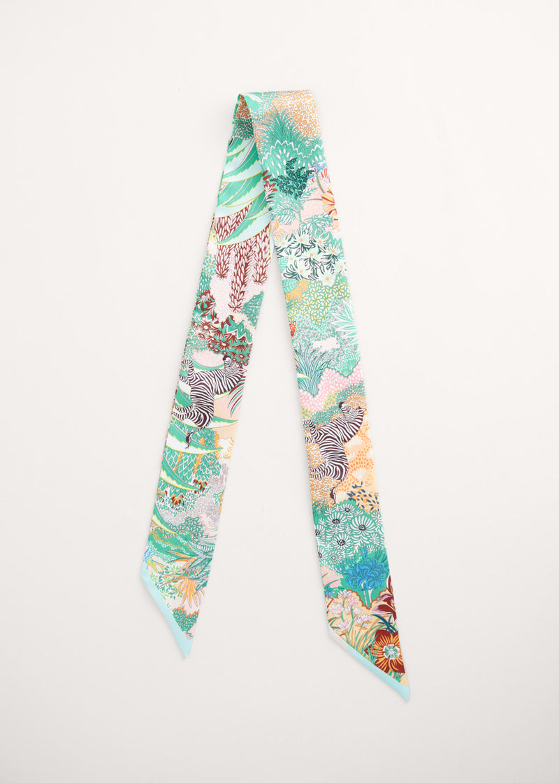 Jungle print neck tie