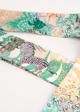Jungle print neck tie