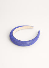 Blue sparkling beaded headband