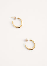 Gold minimal hoop earring