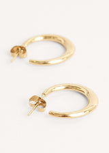 Gold minimal hoop earring