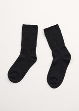Black cashmere socks