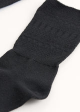 Black cashmere socks