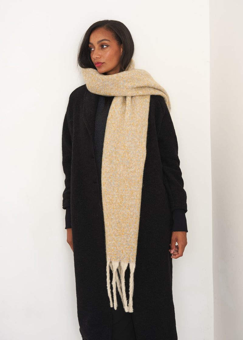 Oatmeal blanket scarf