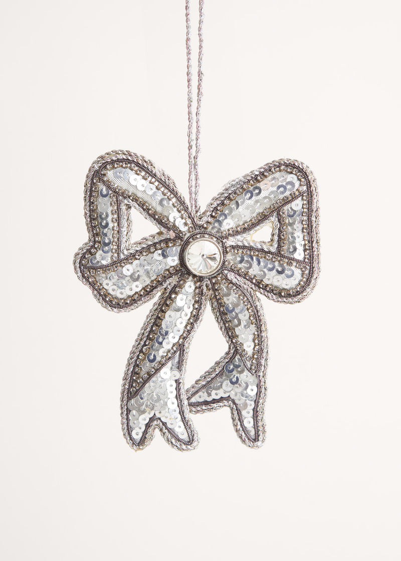 Sequin bow decoration