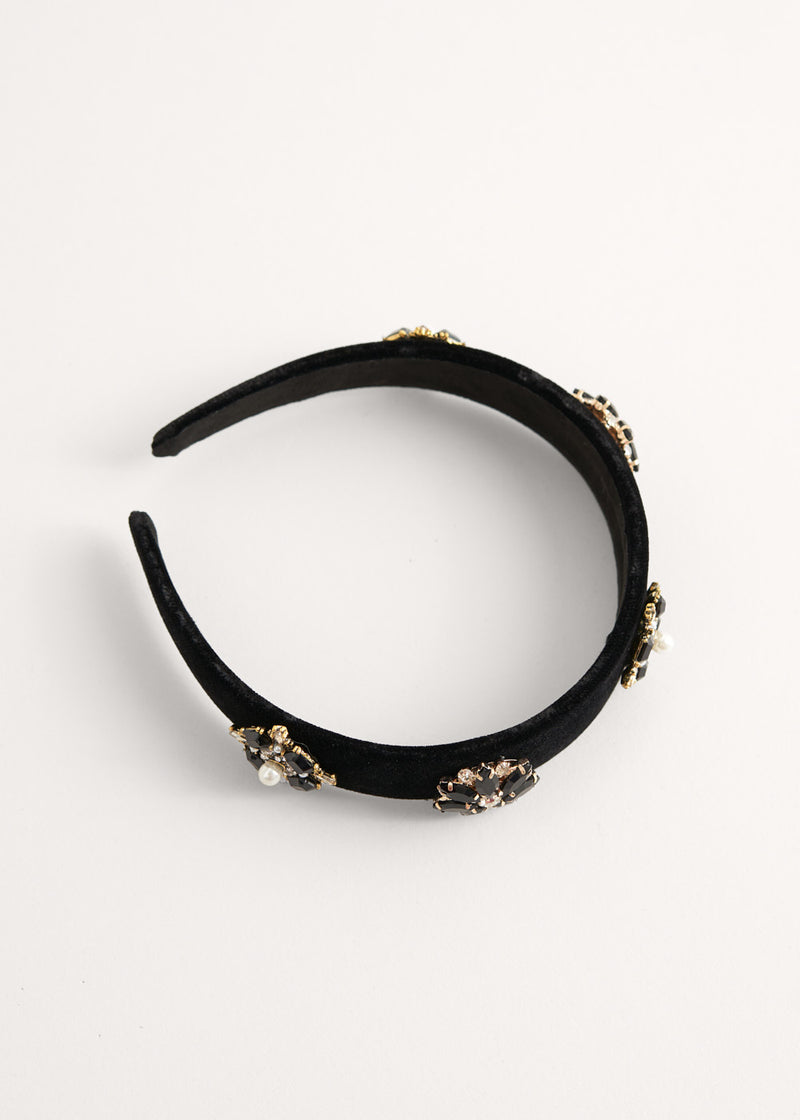Black embellished headband