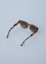 Brown cat eye tortoiseshell sunglasses