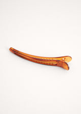 Simple amber hair clip