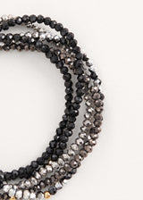 Black and grey bracelet set