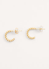 Textured hoop earring