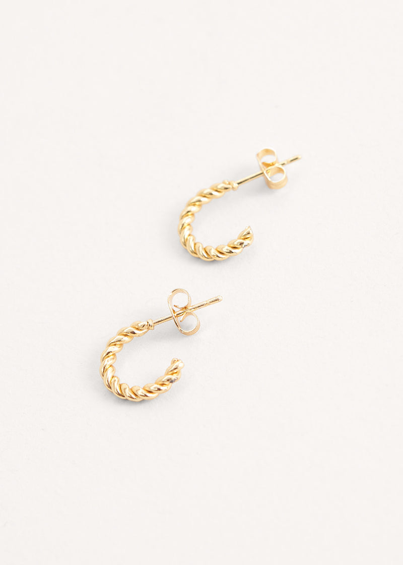 Textured hoop earring