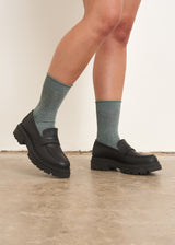 Glitter metallic socks
