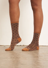 Glittery polka dot socks