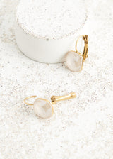 Blush crystal earrings