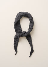 SOLI SKINNY NECKERCHIEF - CHARCOAL MARL