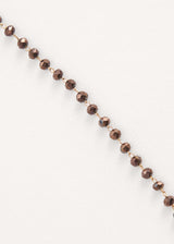 Brown bead necklace