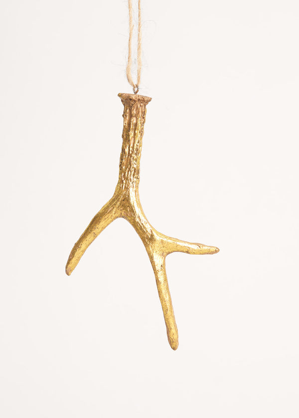 Gold stag horn decoration