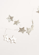 Silver star garland
