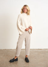 Off white flare sleeves sweater