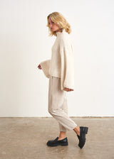Off white flare sleeves sweater