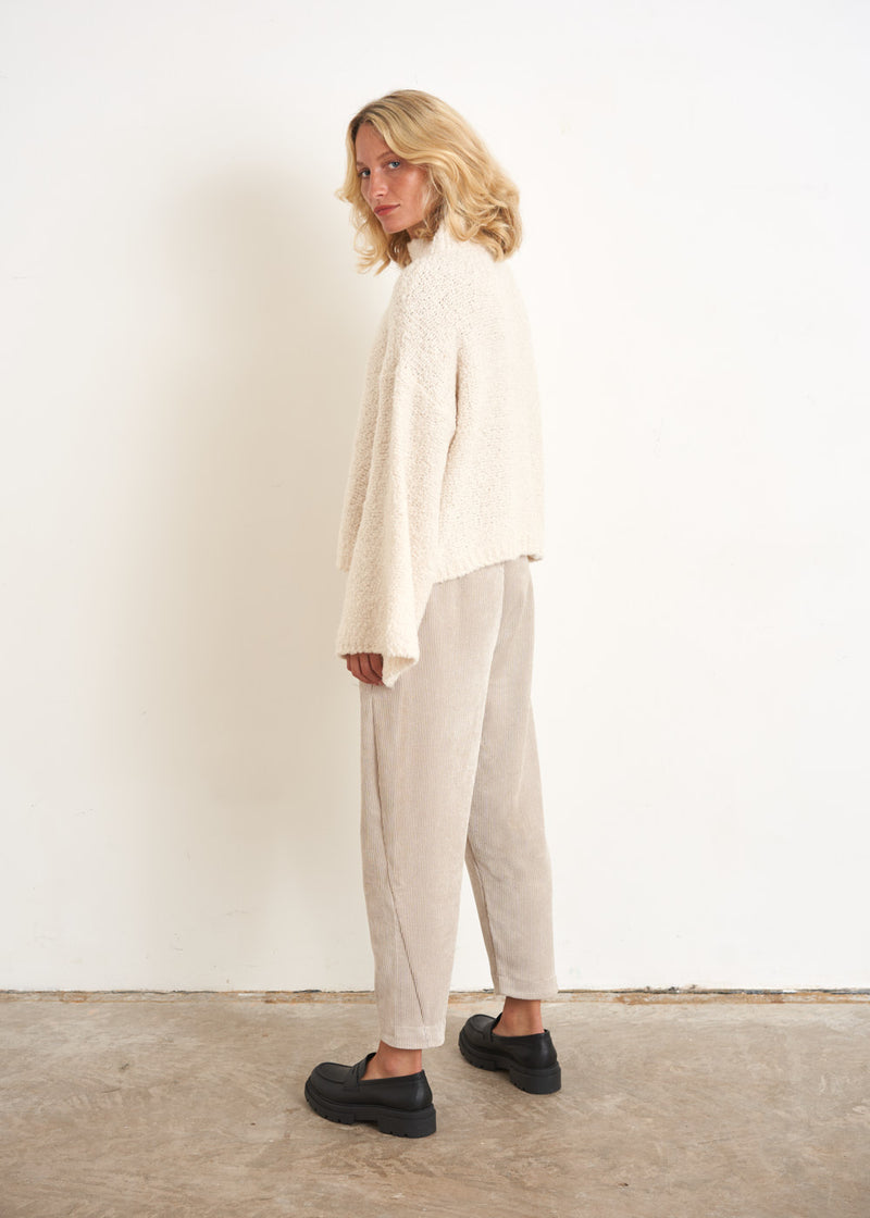 Off white flare sleeves sweater