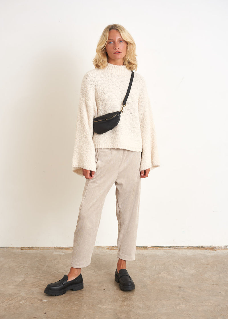 Off white flare sleeves sweater