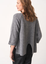 Grey soft boxy sweater