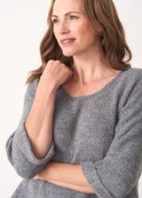 Grey soft boxy sweater