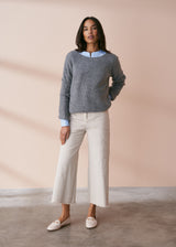 Grey soft boxy sweater