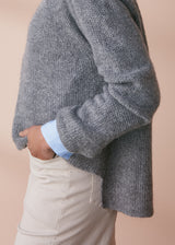 Grey soft boxy sweater