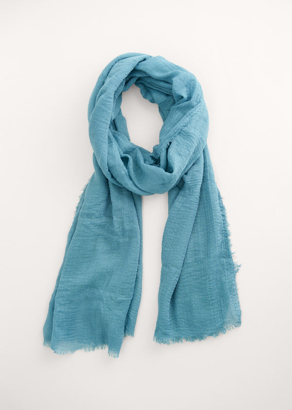 Light teal lightweight scarf