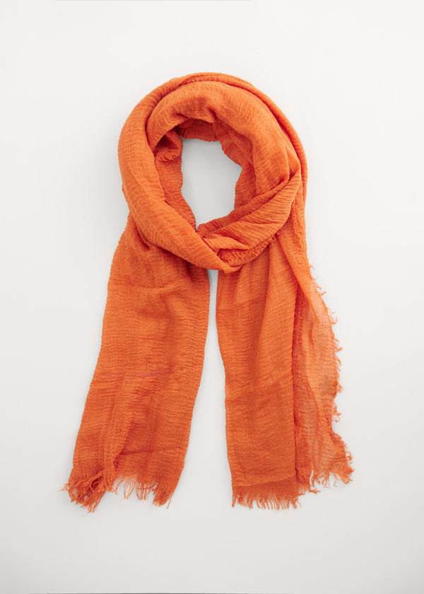 Terracotta orange scarf