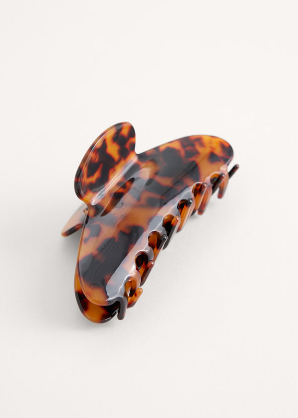 TARA LARGE TORTOISESHELL JAW CLIP