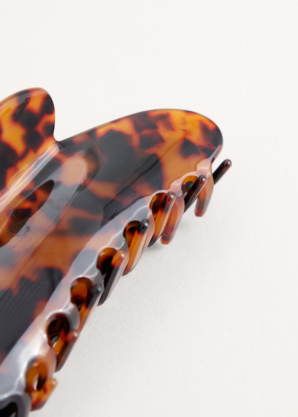 TARA LARGE TORTOISESHELL JAW CLIP