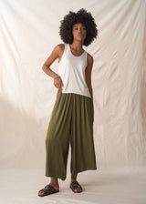 Soft off white jersey vest top