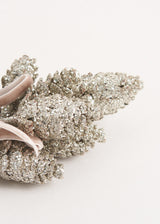 Glitter pine cone decorations