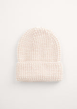 thick Cream wool beanie hat