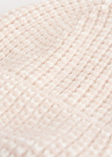 thick Cream wool beanie hat