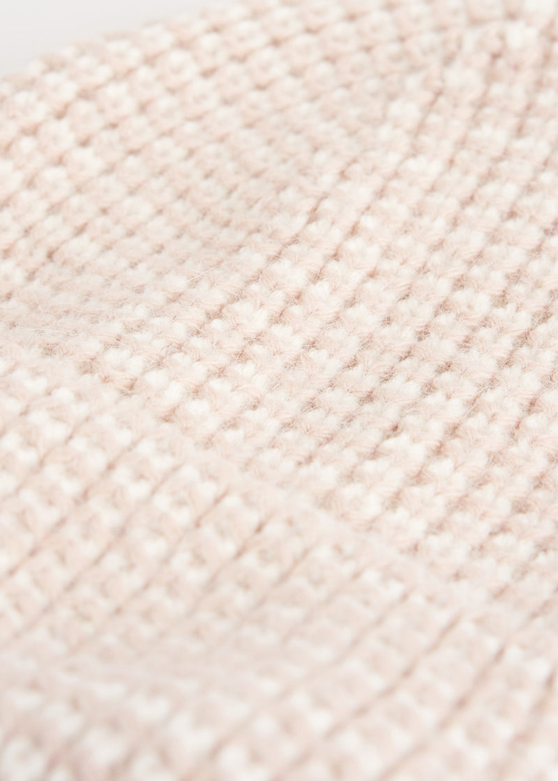 thick Cream wool beanie hat