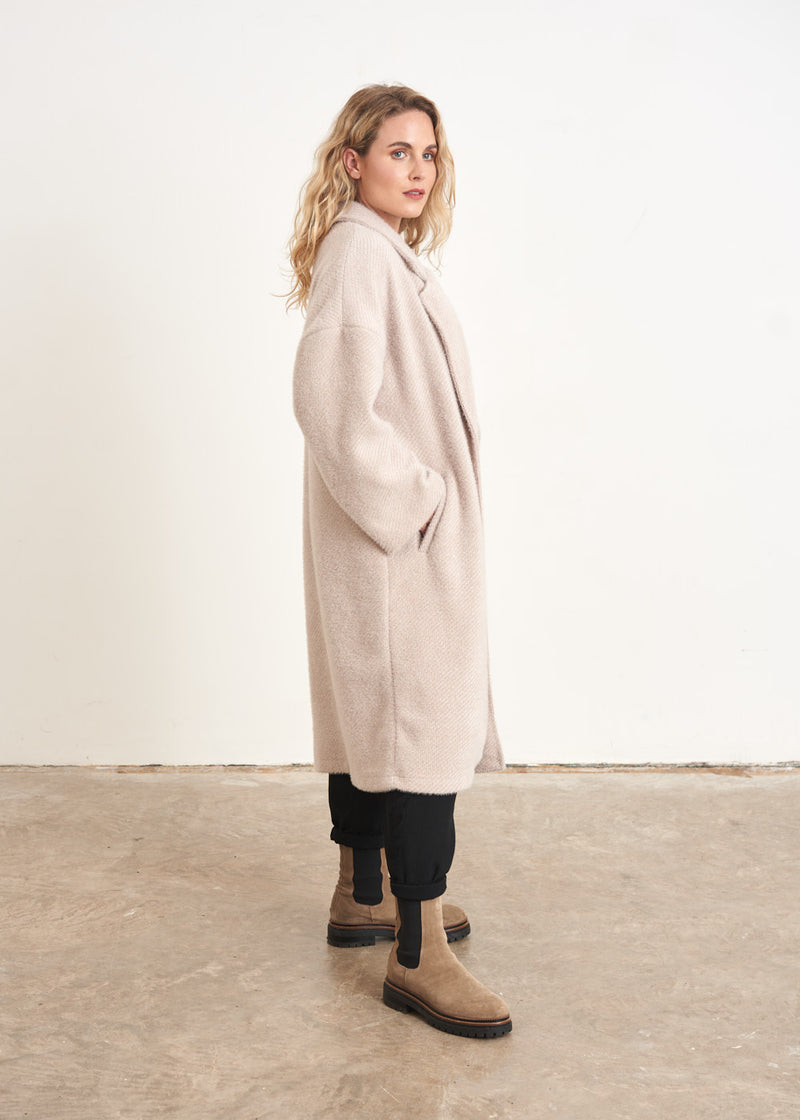 Oatmeal oversized soft coat
