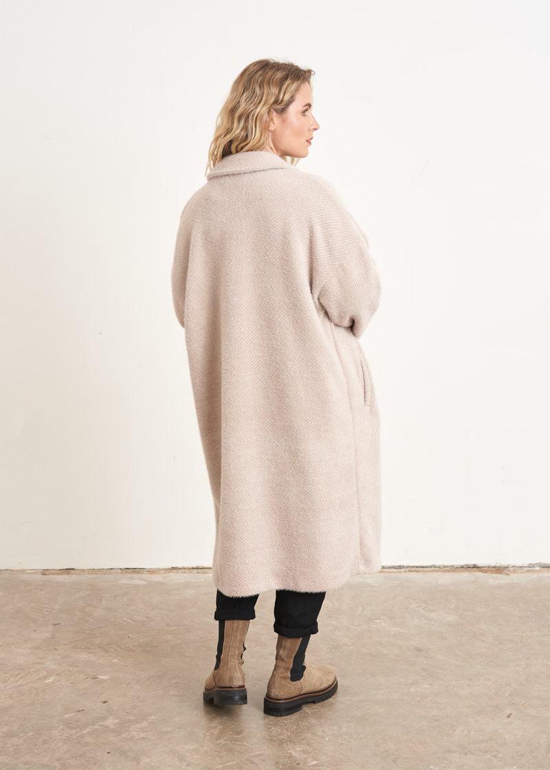 Oatmeal oversized soft coat