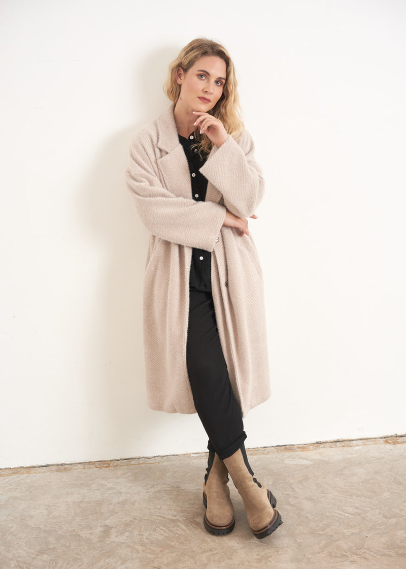 Oatmeal oversized soft coat