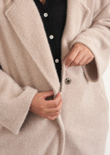 Oatmeal oversized soft coat